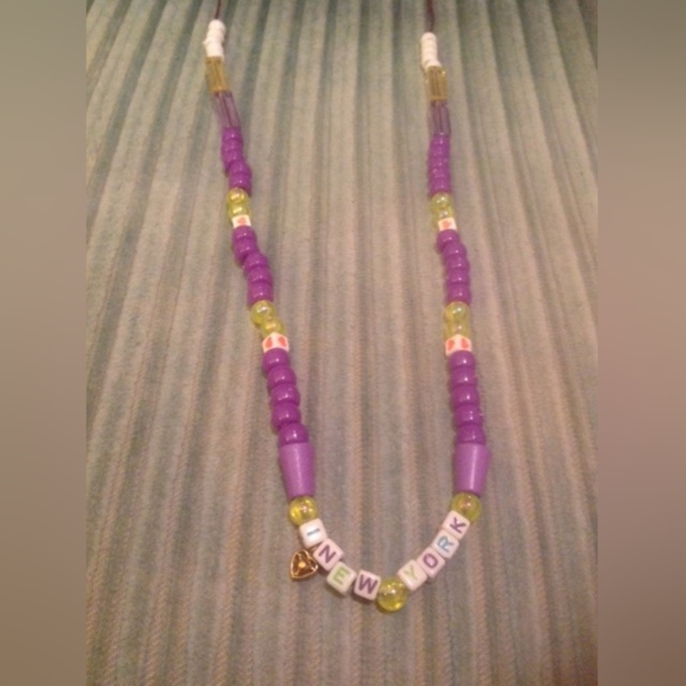 I Love New York Alphabet Necklace